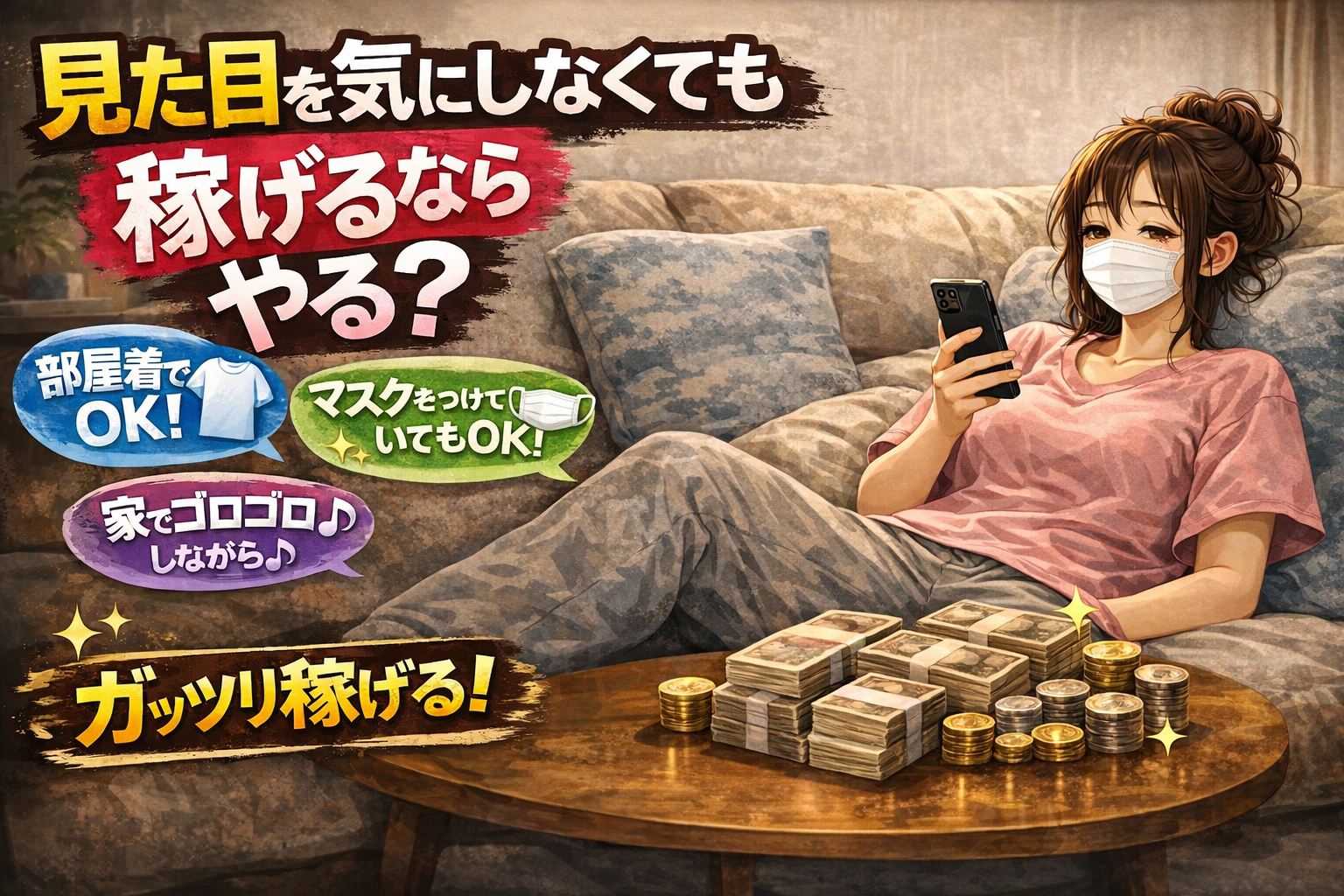 サクラなし！モコムで出会わず即稼げる在宅ワーク♪口コミ多数！